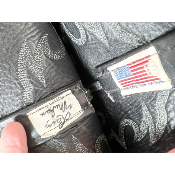 Larry Mahan Vintage Bullhide Round Toe Cowboy Boots Mens 10 D Western - Picture 12 of 14